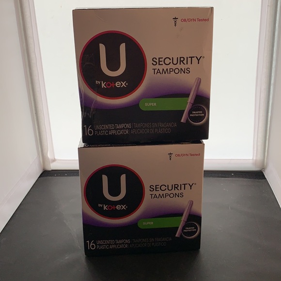 Kotex Other U By Kotex Security Tampons Super Absorbency Poshmark